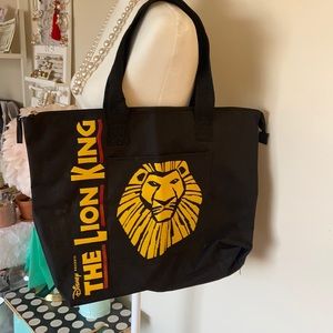 Lion king tote bag with zipper